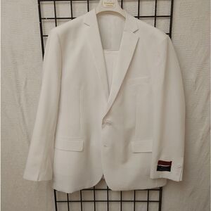 MEN'S ROYAL DIAMOND WHITE 2 PIECE CLASSIC SUIT 50L.